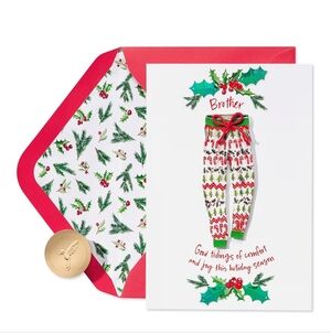 Papyrus Brother Christmas Card NIP